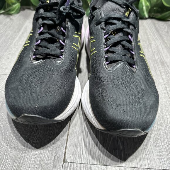 Asics Womens Gel Nimbus 25 1012B356 Black Running Shoes Sneakers Size 7.5 - Picture 3 of 10